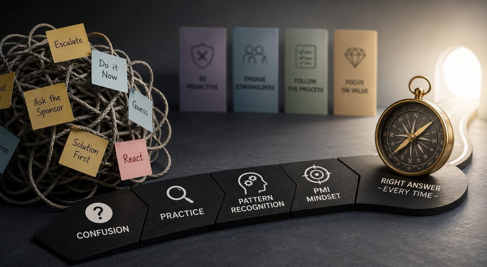 PMI Mindset vs Practice Questions: What Actually Helps You Pass the PMP Exam in 2026