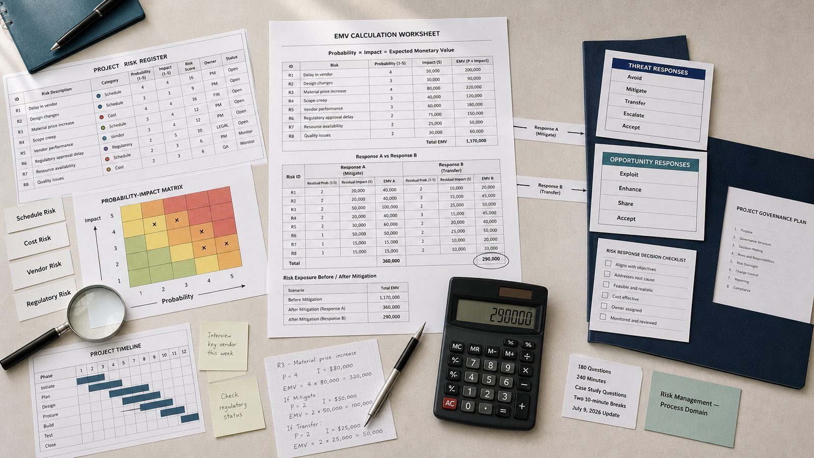 PMP Risk Management Questions Explained for the 2026 Exam